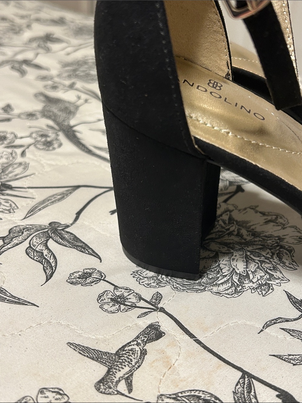 Bandolino classic Black Open-Toe Block Heel Sandal Ankle Strap size 10M NWOT - Picture 10 of 12